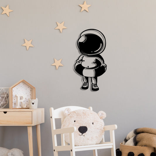 Baby Astronaut - Decorative Metal Wall Accessory