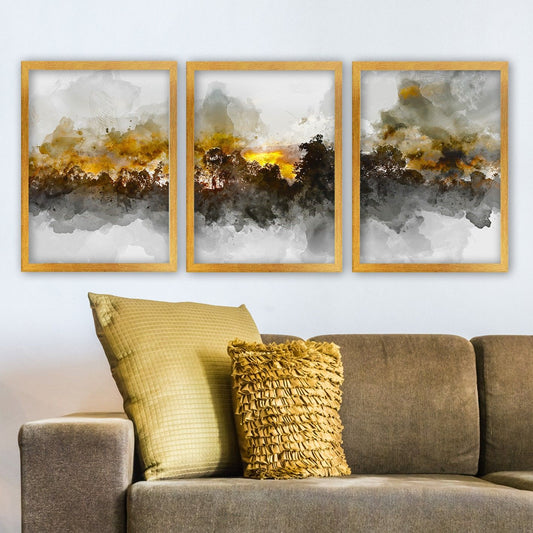 3AC168 - Decorative Framed Painting (3 Pieces)