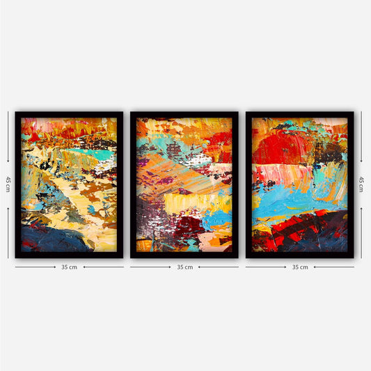 3SC146 - Decorative Framed Painting (3 Pieces)