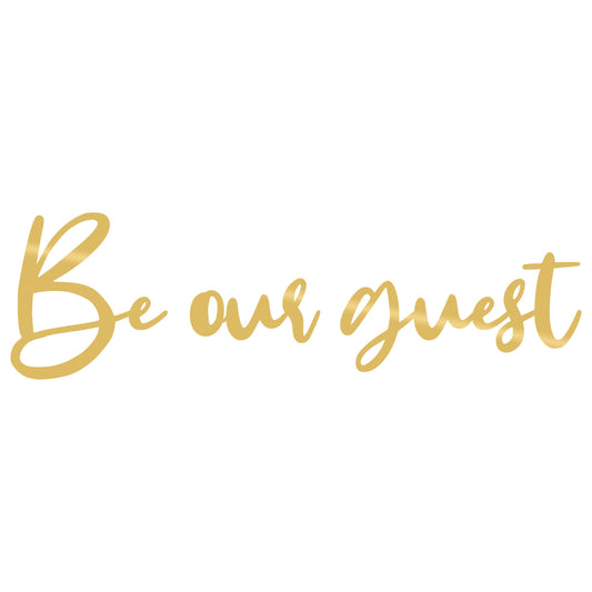 Be Our Guest - Gold - Decorative Metal Wall Accessory