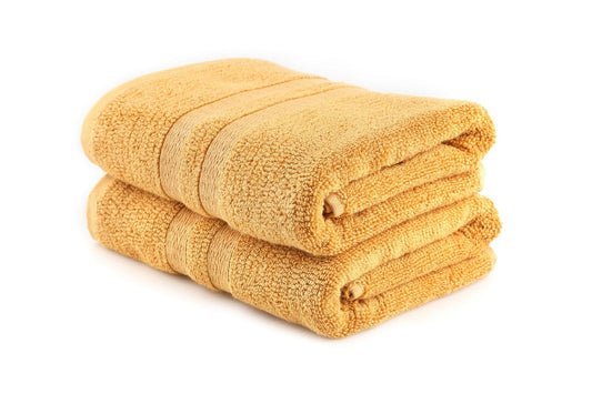 Ayliz - Mustard - Bath Towel Set (2 Pieces)