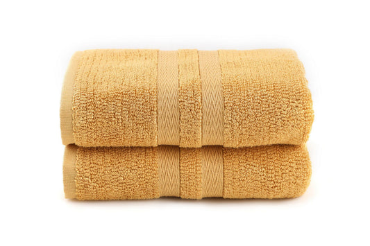 Ayliz - Mustard - Bath Towel Set (2 Pieces)