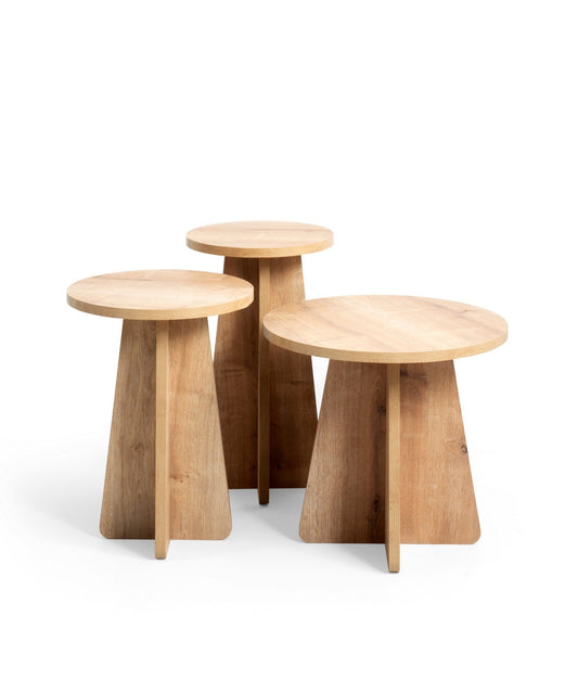 Callula - Oak - Nesting Table (3 Pieces)