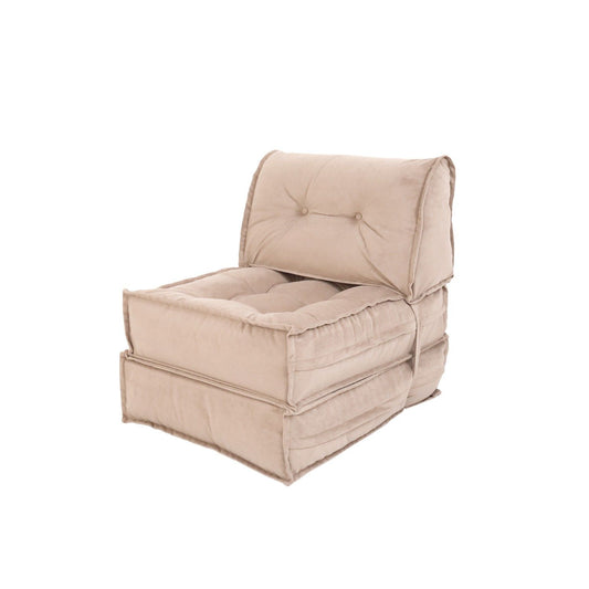 Mocca - Beige - 1-Seat Sofa-Bed