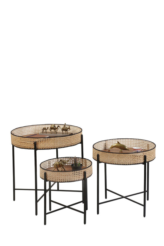 Kolezyum - Black - Nesting Table (3 Pieces)