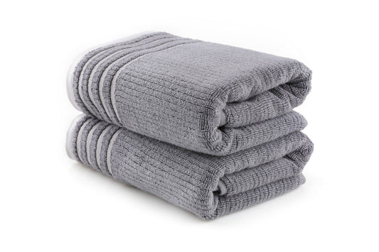 Mayra - Dark Grey - Bath Towel Set (2 Pieces)