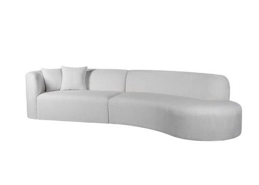 Banana R - White - Corner Sofa