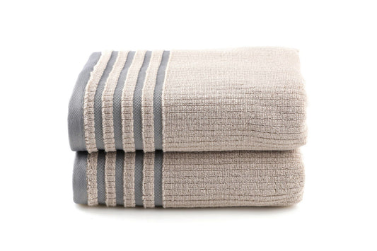 Mayra - Light Brown - Bath Towel Set (2 Pieces)