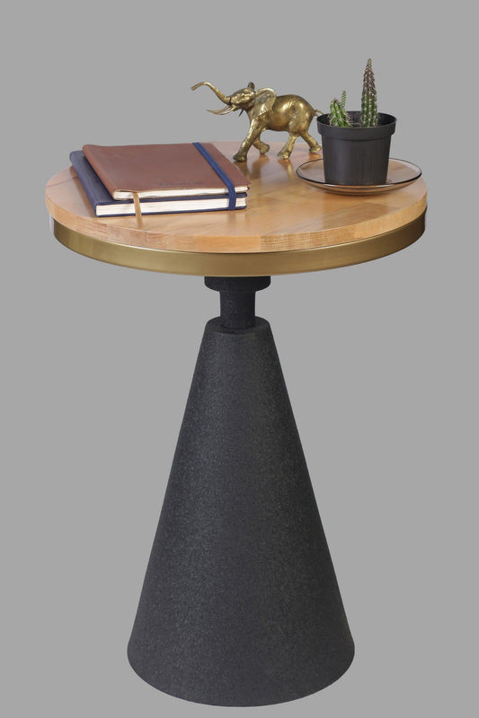 Kule - Natural, Black - Side Table