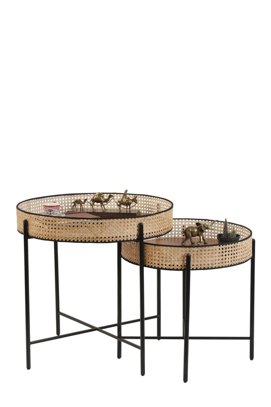 Kolezyum - Black - Nesting Table (2 Pieces)