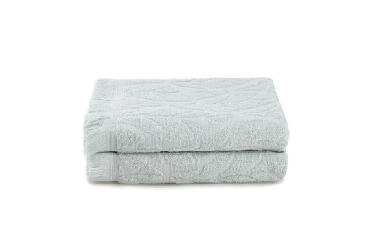 Leaf - Light Green - Bath Towel Set (2 Pieces)