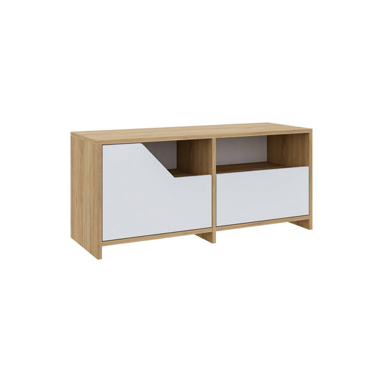 Nexus Shoe Cabinet - Oak, White - Shoe Cabinet