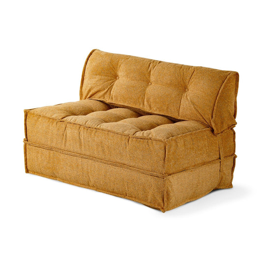 Mocca - Mustard - 2-Seat Sofa-Bed