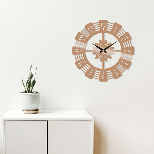Metal Wall Clock 22 - Copper - Decorative Metal Wall Clock