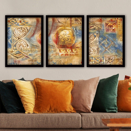 3SC12 - Decorative Framed Painting (3 Pieces)
