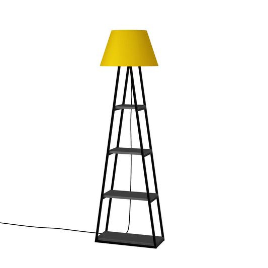 Pal - Anthracite, Yellow - Floor Lamp