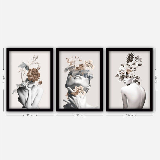 3SC06 - Decorative Framed Painting (3 Pieces)
