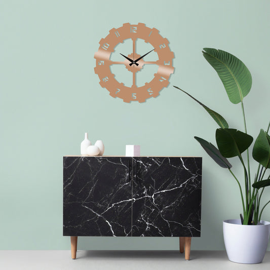 Metal Wall Clock 4 - Copper - Decorative Metal Wall Clock