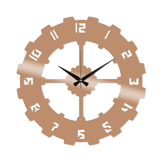 Metal Wall Clock 4 - Copper - Decorative Metal Wall Clock