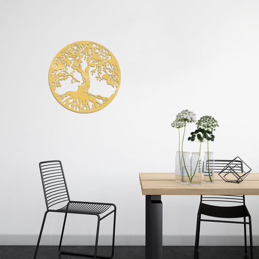 Tree - Gold - Decorative Metal Wall Accessory