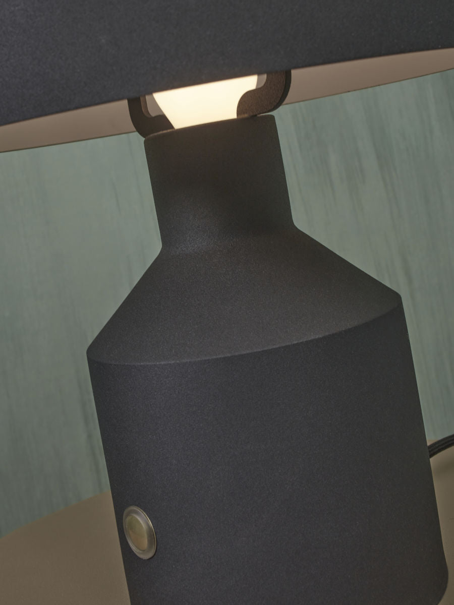Bordlampejern Porto h.30x25cm, sort