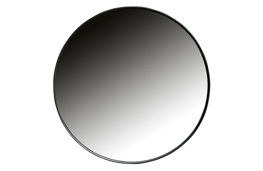 Doutzen Rund - Spejl, Metal Sort Ø50cm