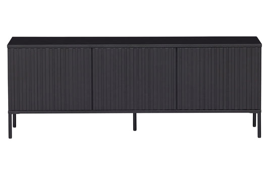 New Gravure Tv-møbel, 150 Cm Fyrretræ Sort [fsc]
