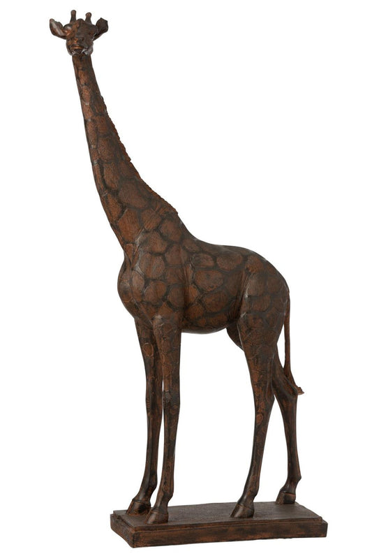 Giraf poly brun stor
