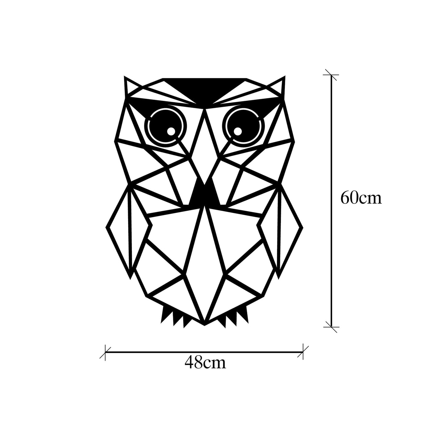 Owl 15 - Decorative Metal Wall Accessory