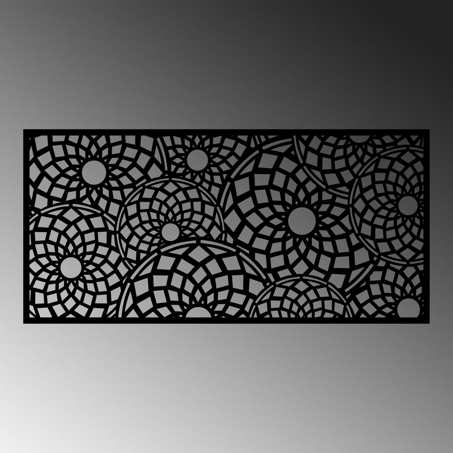 Decorative Panel 1 - Black - Decorative Metal Wall Accessory