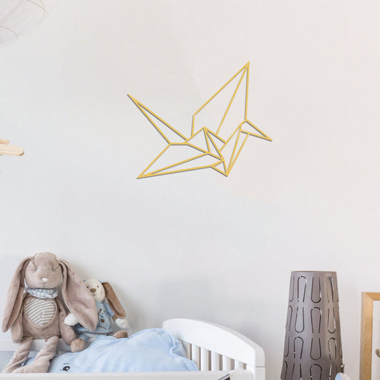 Origami - Gold - Decorative Metal Wall Accessory