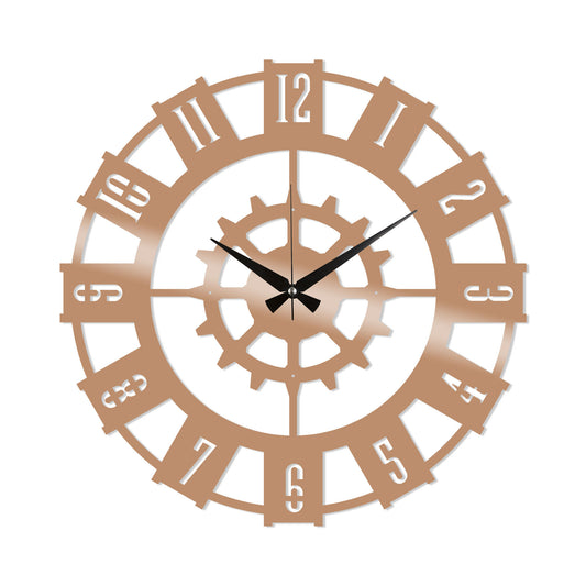 Metal Wall Clock 11 - Copper - Decorative Metal Wall Clock