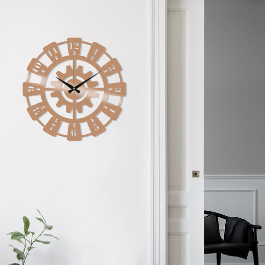 Metal Wall Clock 26 - Copper - Decorative Metal Wall Clock