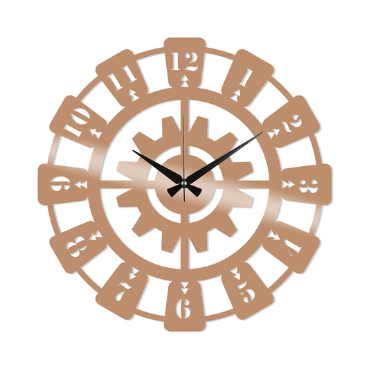 Metal Wall Clock 26 - Copper - Decorative Metal Wall Clock