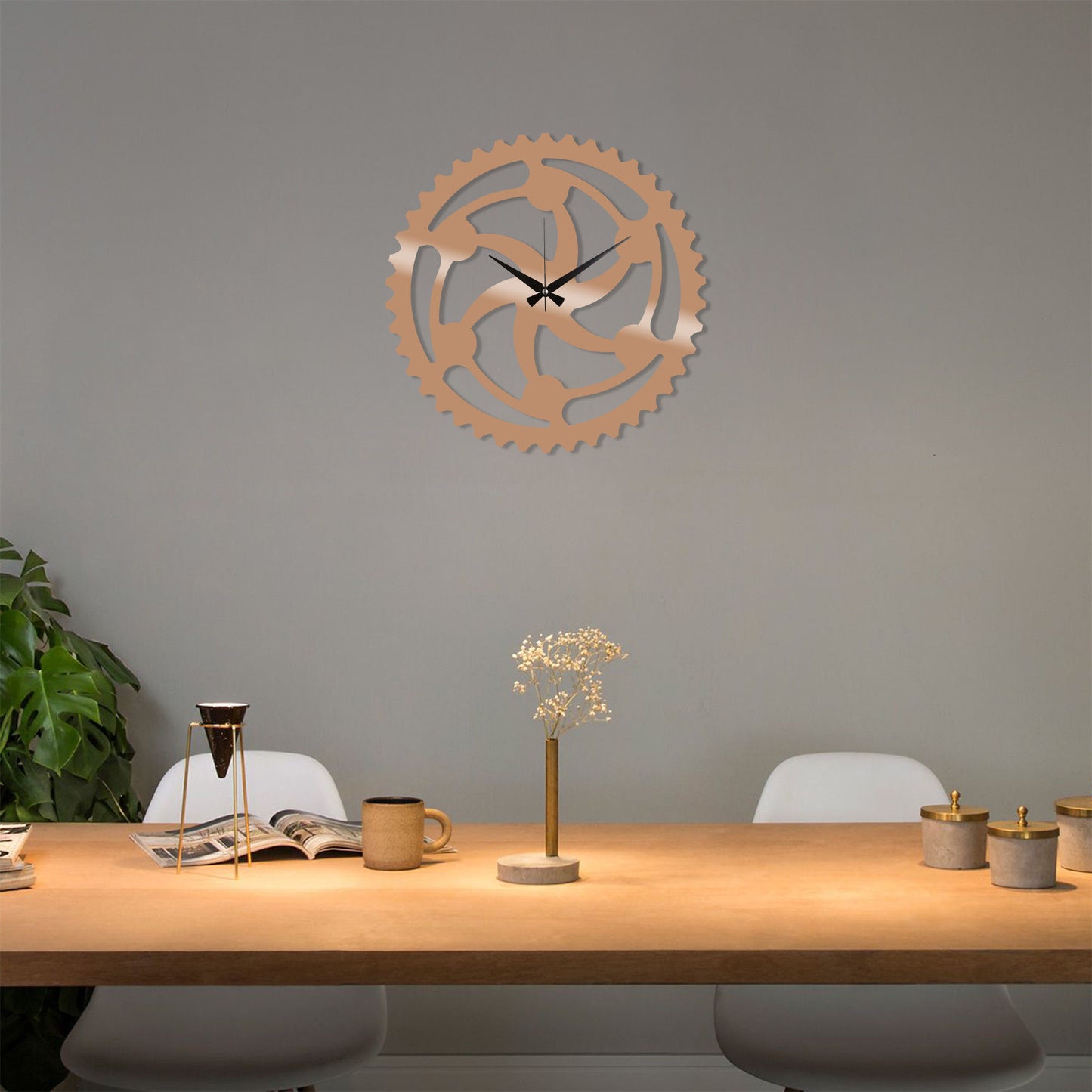 Metal Wall Clock 12 - Copper - Decorative Metal Wall Clock
