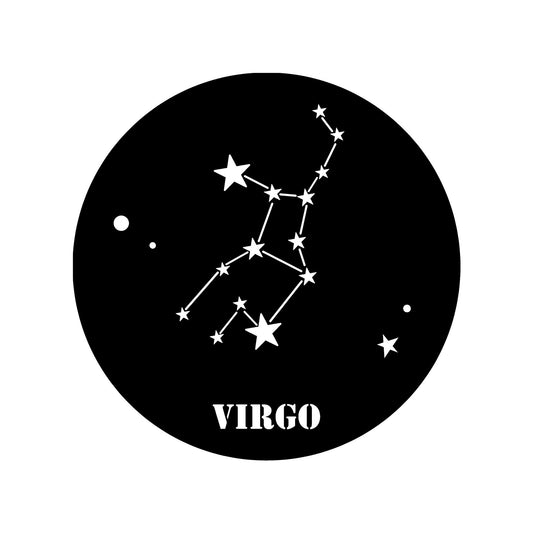 Vırgo Horoscope - Black - Decorative Metal Wall Accessory