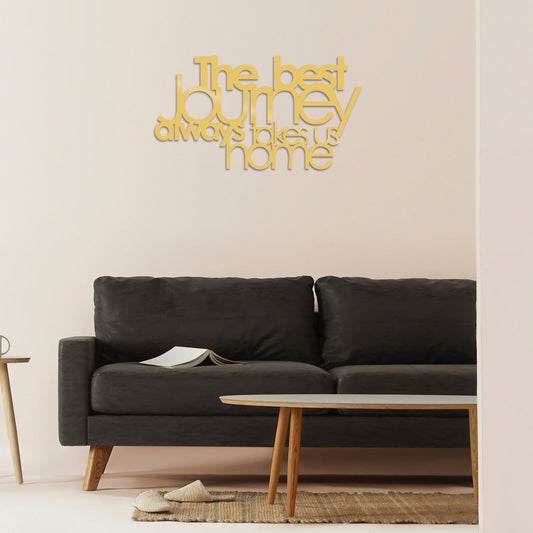 The Best Lourney Always - Gold - Decorative Metal Wall Accessory
