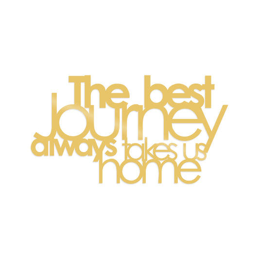 The Best Lourney Always - Gold - Decorative Metal Wall Accessory