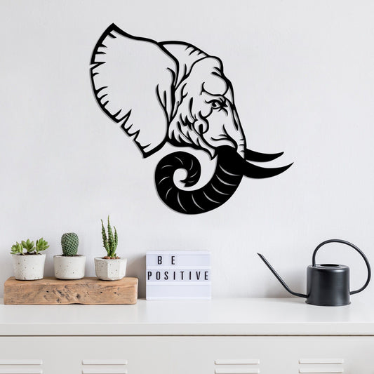 Elephant 4 - Decorative Metal Wall Accessory