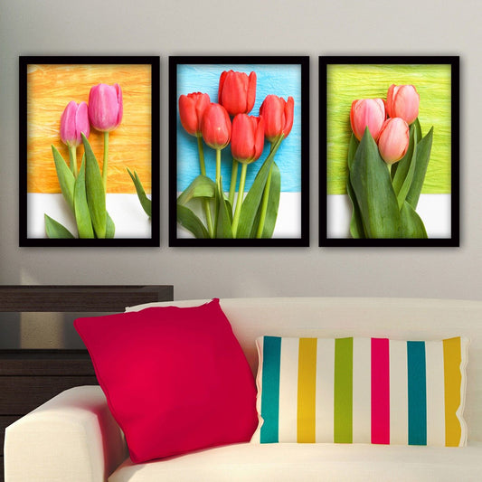 3SC153 - Decorative Framed Painting (3 Pieces)