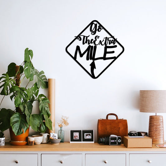 Go The Extra Mile - Decorative Metal Wall Accessory
