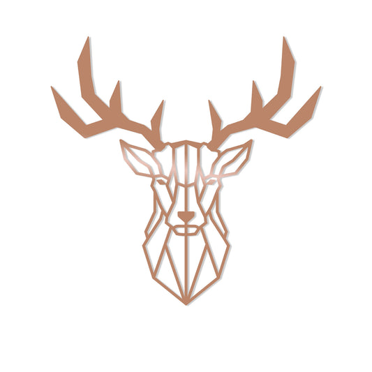 Deer2 - Copper - Decorative Metal Wall Accessory