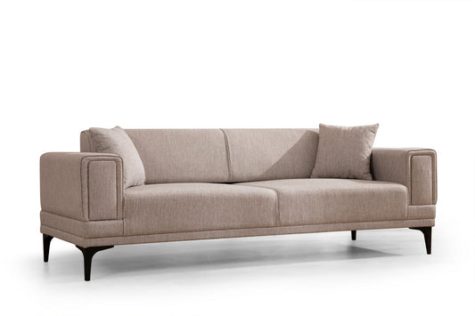 Horizon - Light Brown - 3-Seat Sofa-Bed