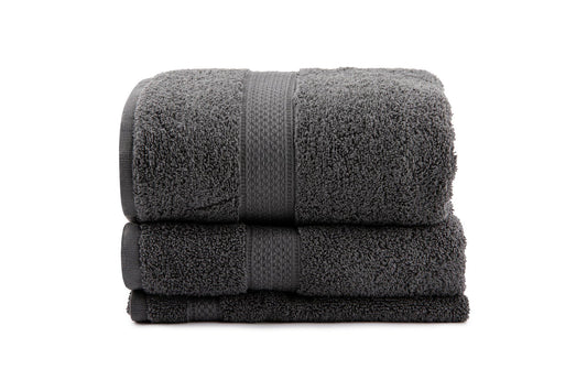 Colorful - Dark Grey - Towel Set (3 Pieces)