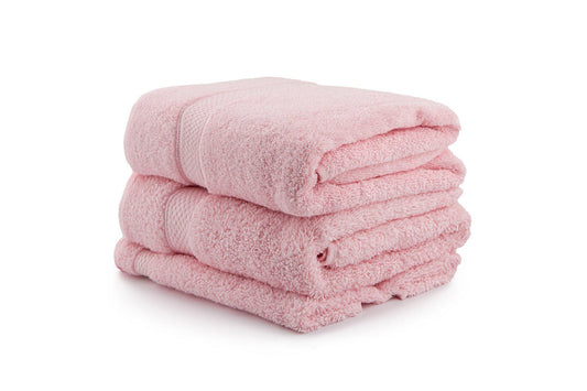 Colorful - Light Pink - Towel Set (3 Pieces)