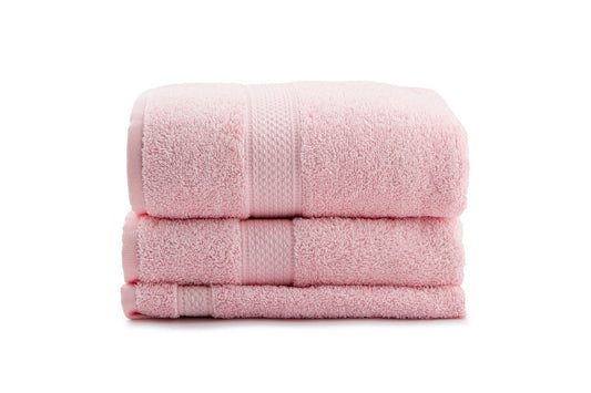 Colorful - Light Pink - Towel Set (3 Pieces)