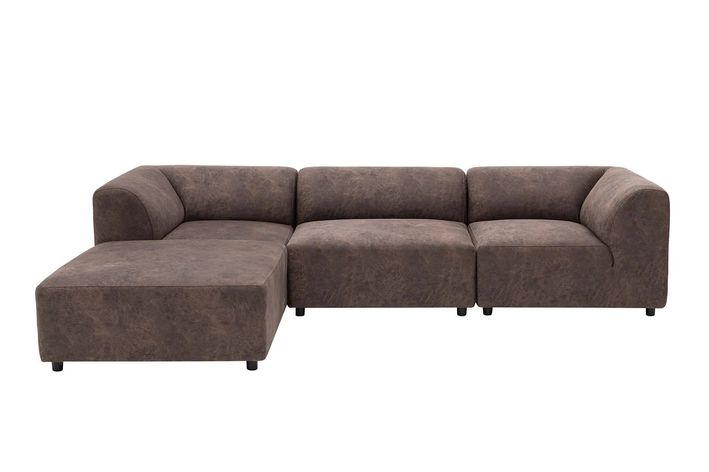 Alpha Left - Brown - Corner Sofa