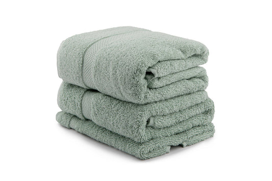 Colorful - Grass Green - Towel Set (3 Pieces)