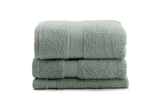 Colorful - Grass Green - Towel Set (3 Pieces)