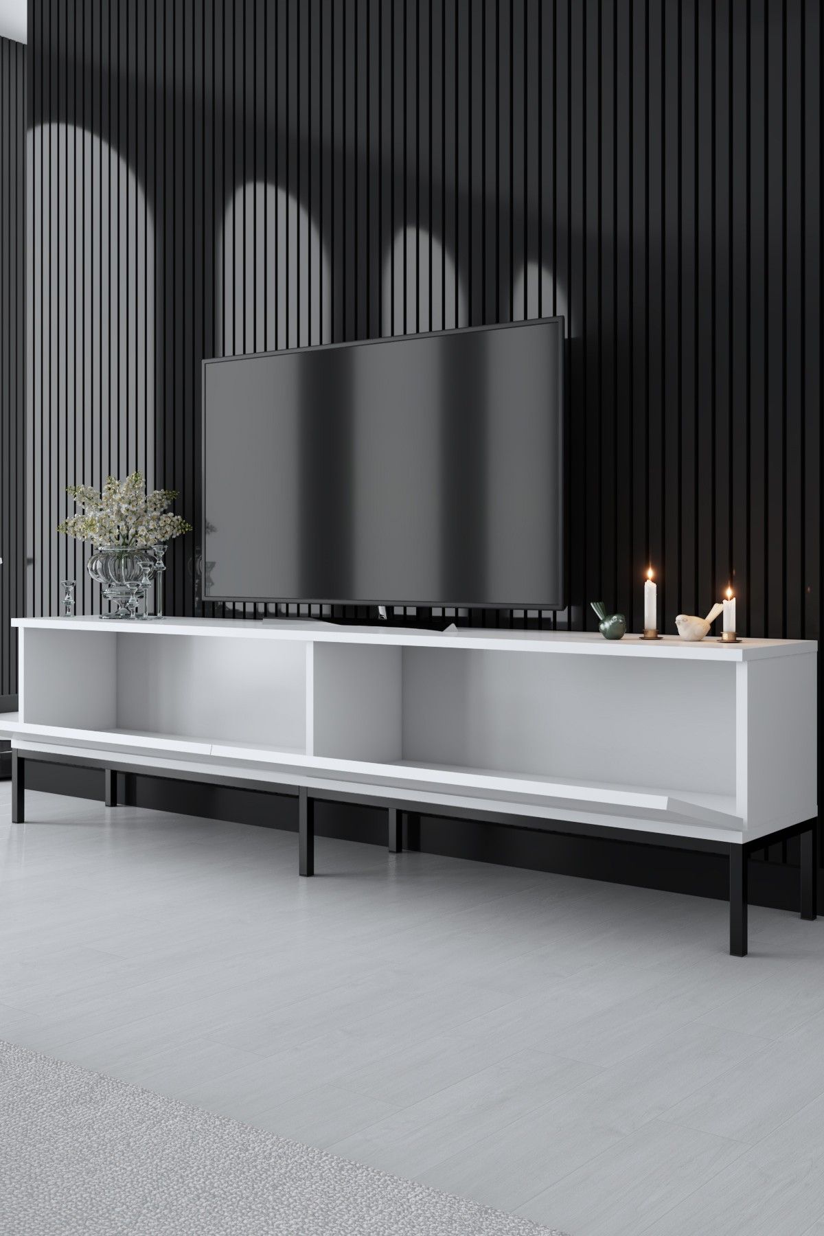 Lord - Black, White - TV Stand